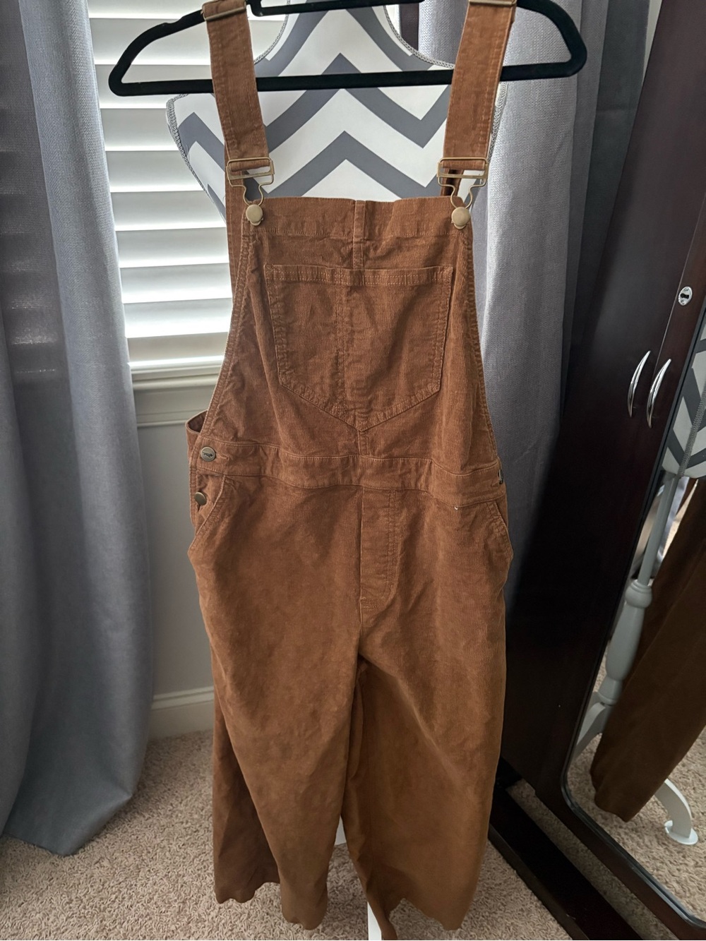 Toad&Co Rust Brown Corduroy Overall Jumpsuit